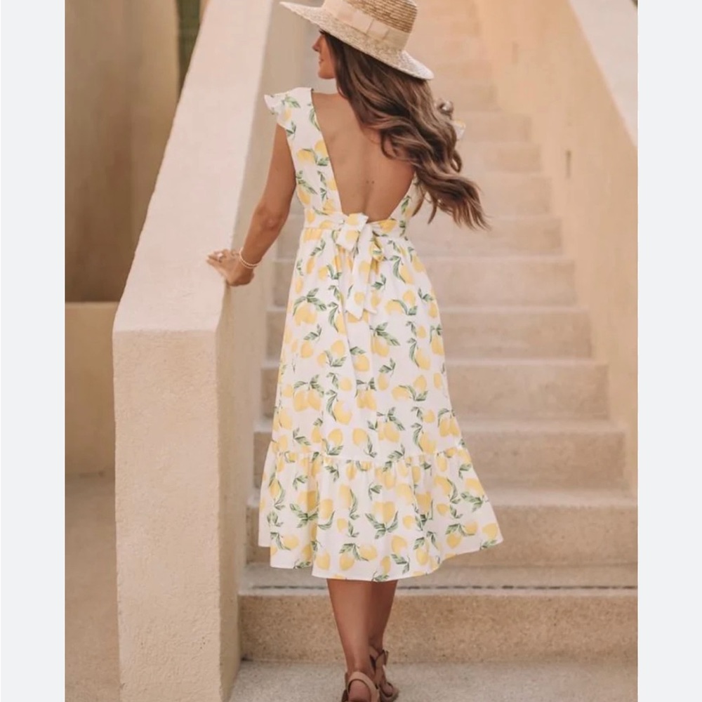 Lemon summer dress